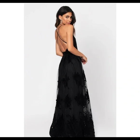 Windsor Black Lace Maxi Dress - Picture 2 of 6